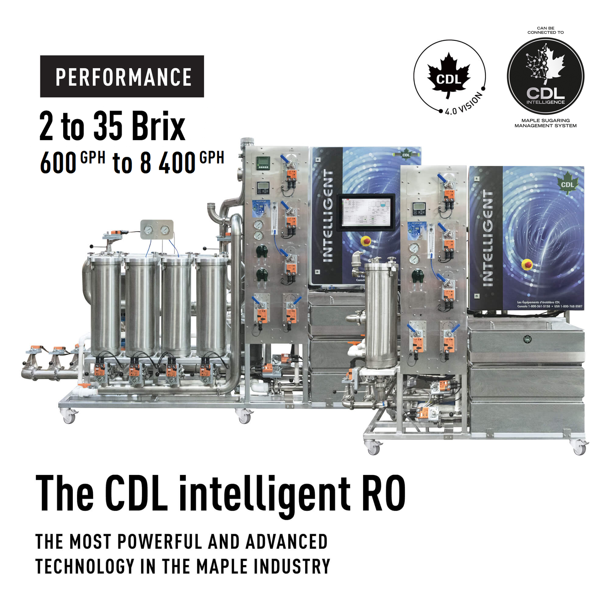 Intelligent reverse osmosis CDL maple sugaring equipment Les