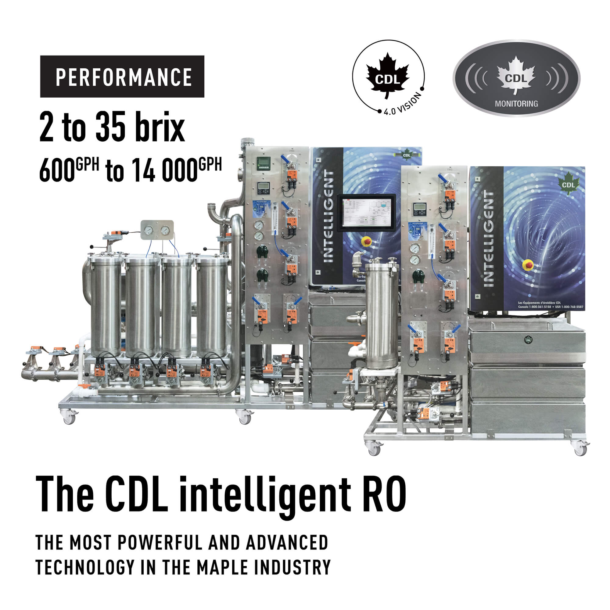 Intelligent reverse osmosis CDL maple sugaring equipment Les
